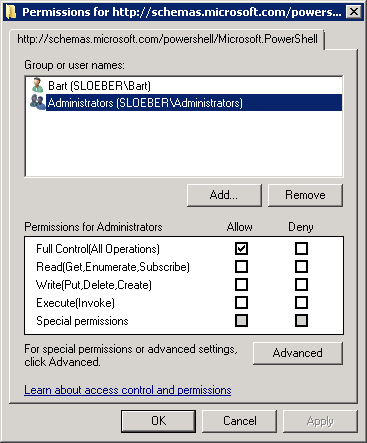 PowerShell remote permissions