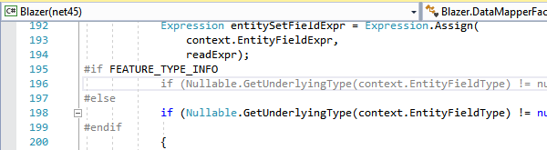 Visual Studio feature toggle