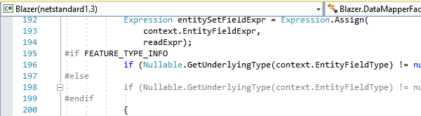 Visual Studio feature toggle