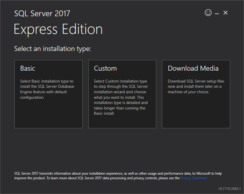 SQL Server 2017 installer